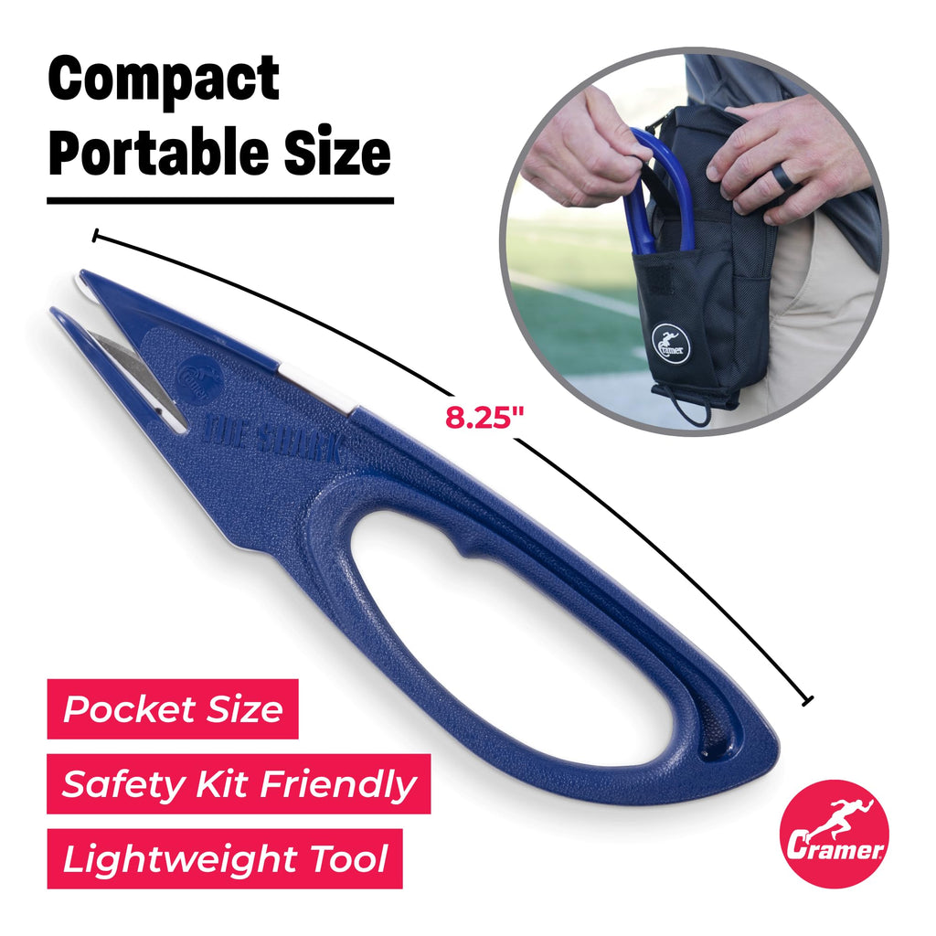 Cramer Training Supplies, Shark Tape Cutter & Remover Liquid for Adhesive Removal, Safe Edge Scissors, Bandage Shears & Solution to Safely Remove Standard Cutter - Material