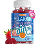 Dippin' Dots Extra Strength Melatonin Gummies 20mg, Sleep Aid (60 Ct) | 20mg melatonin gummies, a natural sleep aid for adults needing extra nighttime support; vegan, stronger nightly dose.