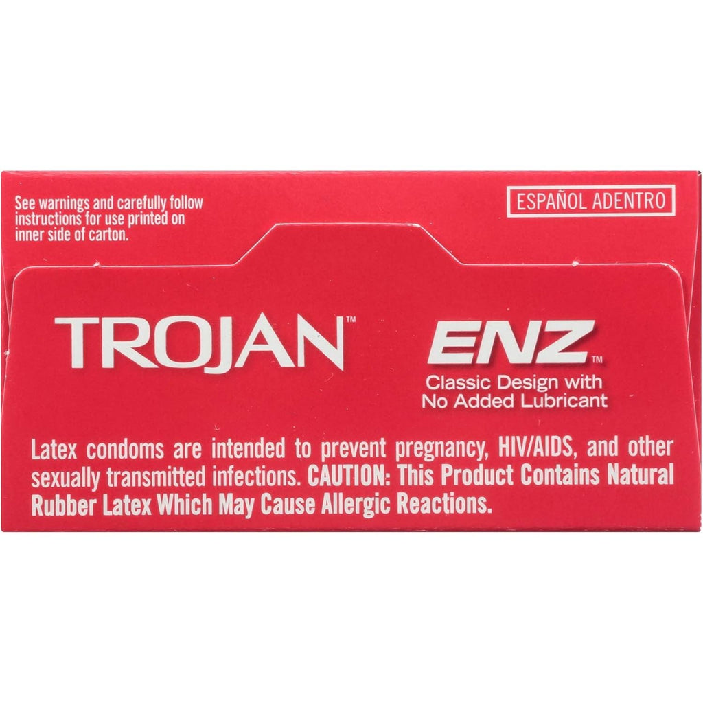 Buy now Trojan ENZ Natural Latex Non-Lubricated Condoms - 12 Count at indiglob india