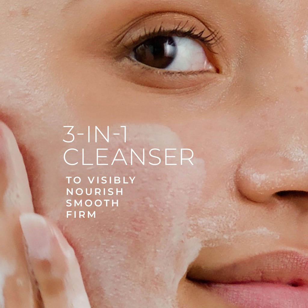 RoC Derm Correxion Serum Facial Cleanser with Niacinamide and Amino Acids | Sensitive skin face wash 6 oz, deeply cleanse oil, dirt, long-wear makeup, for healthy-looking skin, Ophthalmologist Tested