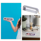 Transparent clear makeup bag made of PU leather, ideal for organizing cosmetics. Stylish and portable for quick use.