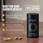 Nutrafol Men 50+ Hair Growth Supplements, Age 50+, 1-Month Bottle | #1 Dermatologist-Recommended Hair Growth Supplement Brand, Clinically Tested for Visibly Thicker Hair and Scalp Coverage