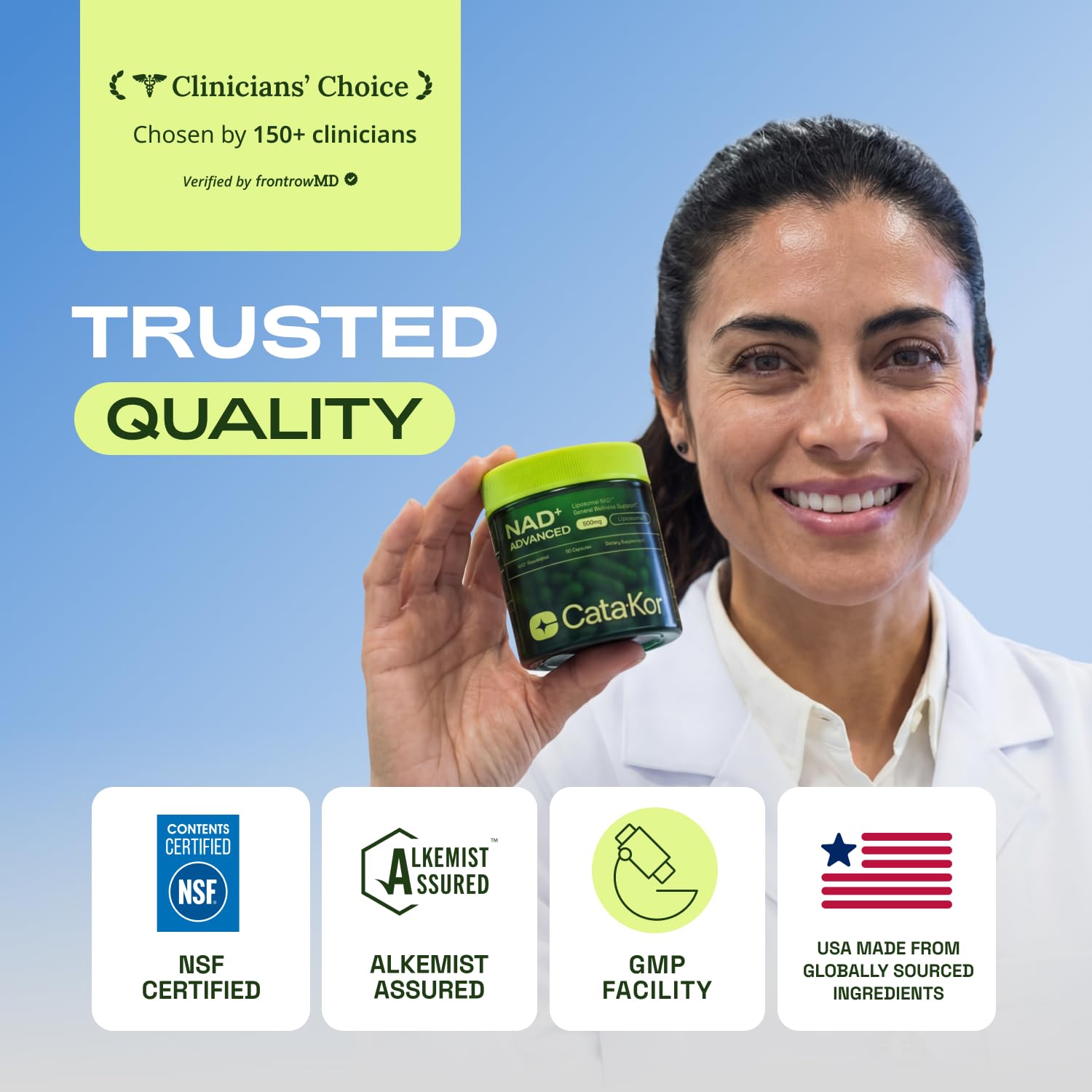 Cata-Kor Liposomal NAD Resveratrol Supplement – NMN Supplement Alternative – Third-Party Tested – Advanced NAD Supplement for Women & Men – 30-Day Supply