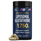 Liposomal Glutathione Supplement 1000MG + 750MG- Glutathione Liposomal with VIT C + Phospholipid Antioxidant Complex - 120 Caps - Powder&Liquid Alternative