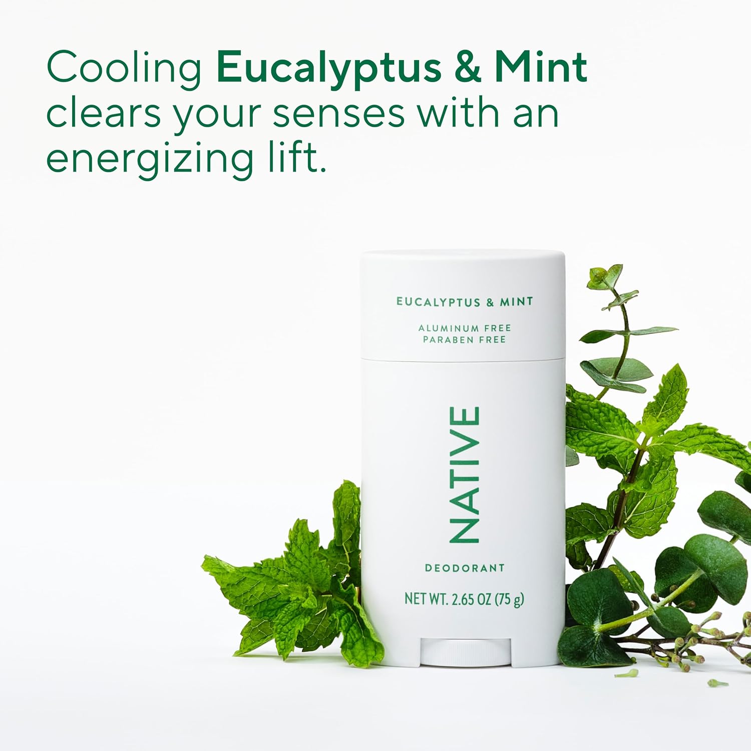 Buy now Native Deodorant | Natural Deodorant for Men, Aluminum Free with Baking Soda, Coconut Oil and Shea Butter | Eucalyptus & Mint at indiglob india