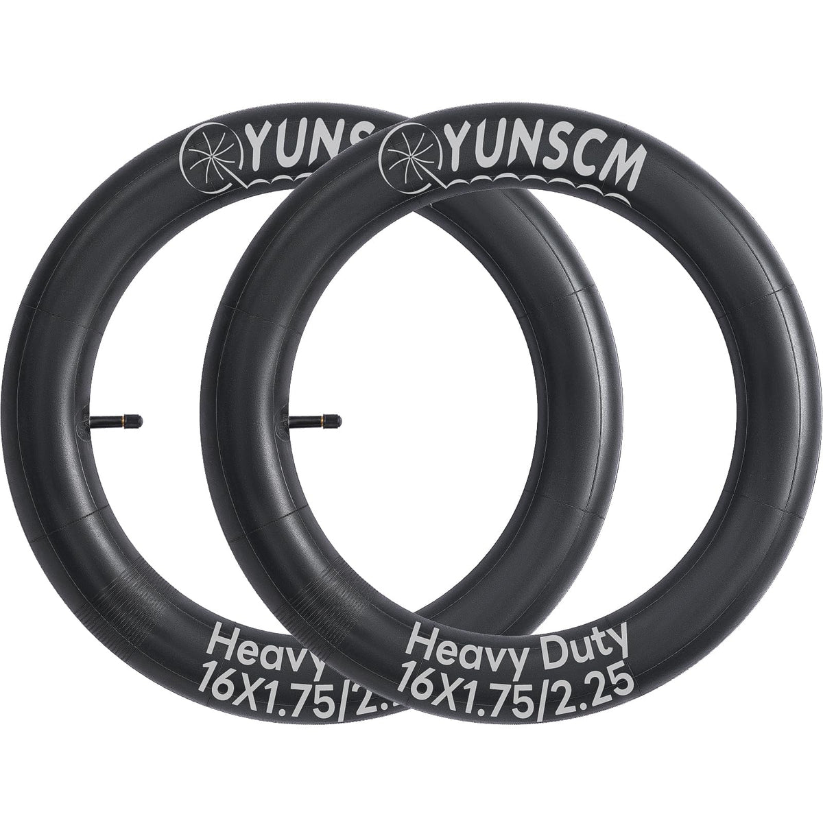 2-PCS 16" Heavy Duty Bike Tubes 16x1.75/2.25(45/57-305) AV32MM Inner Tubes