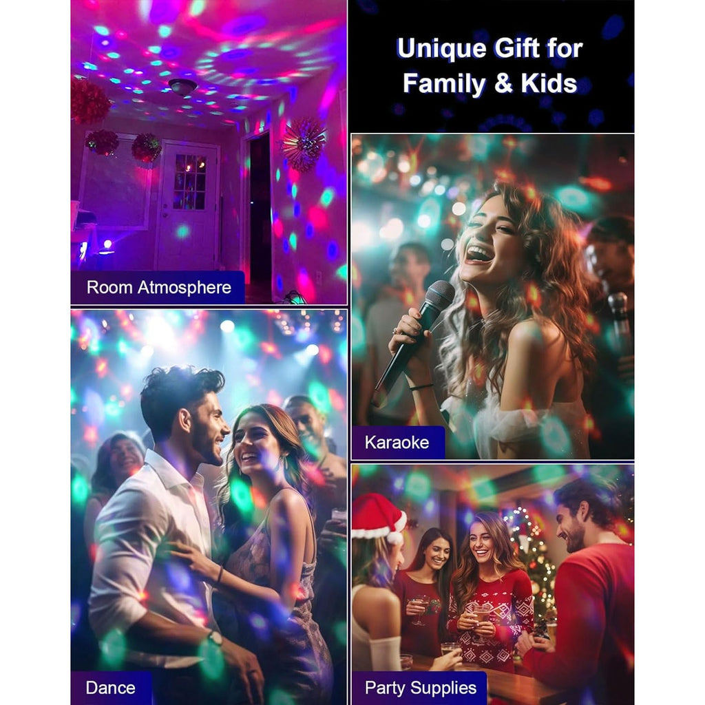Buy now Luditek 2-Pack Sound Activated Party Lights with Remote Control, Disco Ball Light, DJ Strobe Lamp for Home Room Dance Party Supplies White Elephant Gifts Birthday Christmas Halloween Party Decorations at indiglob india