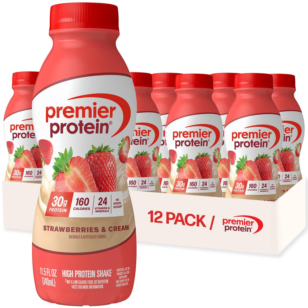 Buy now Premier Protein Shake, Peaches & Cream, 30g Protein, No Added Sugar, 24 Vitamins & Minerals to Support Immune Health, 11.5 fl oz, 12 Pack (Packaging May Vary) at indiglob india