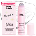 grace & stella Award Winning Under Eye Brightener Roller | Travel Size Toiletries - Retinol & Caffeine Eye Serum for Puffiness, Dark Circles, Wrinkles -Vegan Skincare (15ml / 0.51floz)