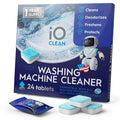 iO CLEAN Washing Machine Cleaner Descaler Tablets, 24 Count |1 Year Supply