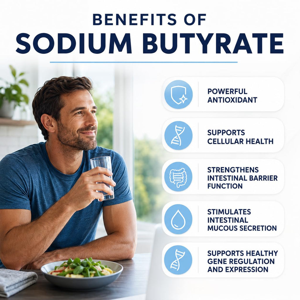 Sodium Butyrate 300mg - Microencapsulated - 120 Capsules