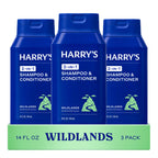 Harry's Anti-Dandruff Men's 2 in 1 Shampoo and Conditioner - 14 oz (3 Pack) | Extra-Strength - Made with 2% Pyrithione Zinc