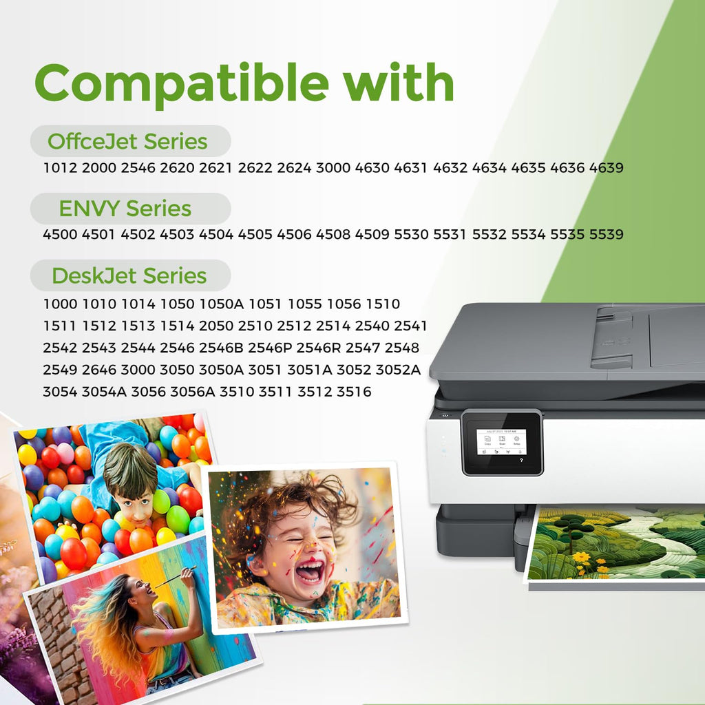 61XL Ink Cartridge Black and Color Combo Pack Replacement for HP Ink 61 XL
