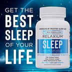 Relaxium Sleep Aid for Adults, 5mg Melatonin, Magnesium Glycinate, 30-Day | Professional Strength, Drug-Free and Non-Habit Forming Dietary Supplement