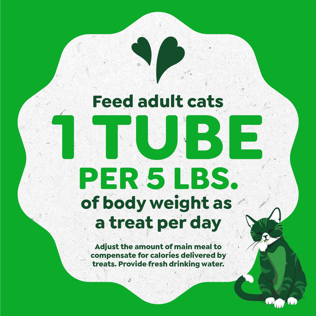 Greenies Feline Smart Purees Skin & Fur Health Lickable Cat Treats with Real Salmon, 0.49 oz. Tubes, 20 Count