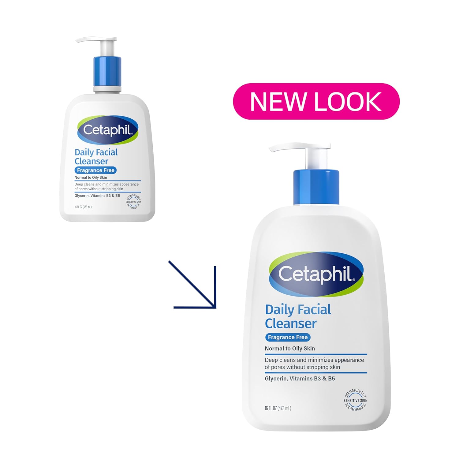 Buy now Cetaphil Face Wash, Daily Facial Cleanser for Sensitive, Combination to Oily Skin, 16 Oz, Fragrance Free, Gentle Foaming, Soap Free, Hypoallergenic at indiglob india
