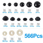 Buy now Yexixsr 566PCS Safety Eyes and Noses for Amigurumi, Stuffed Crochet Eyes with Washers, Craft Doll Eyes and Nose for Teddy Bear, Crochet Toy, Stuffed Doll and Plush Animal (Various Sizes) at indiglob india