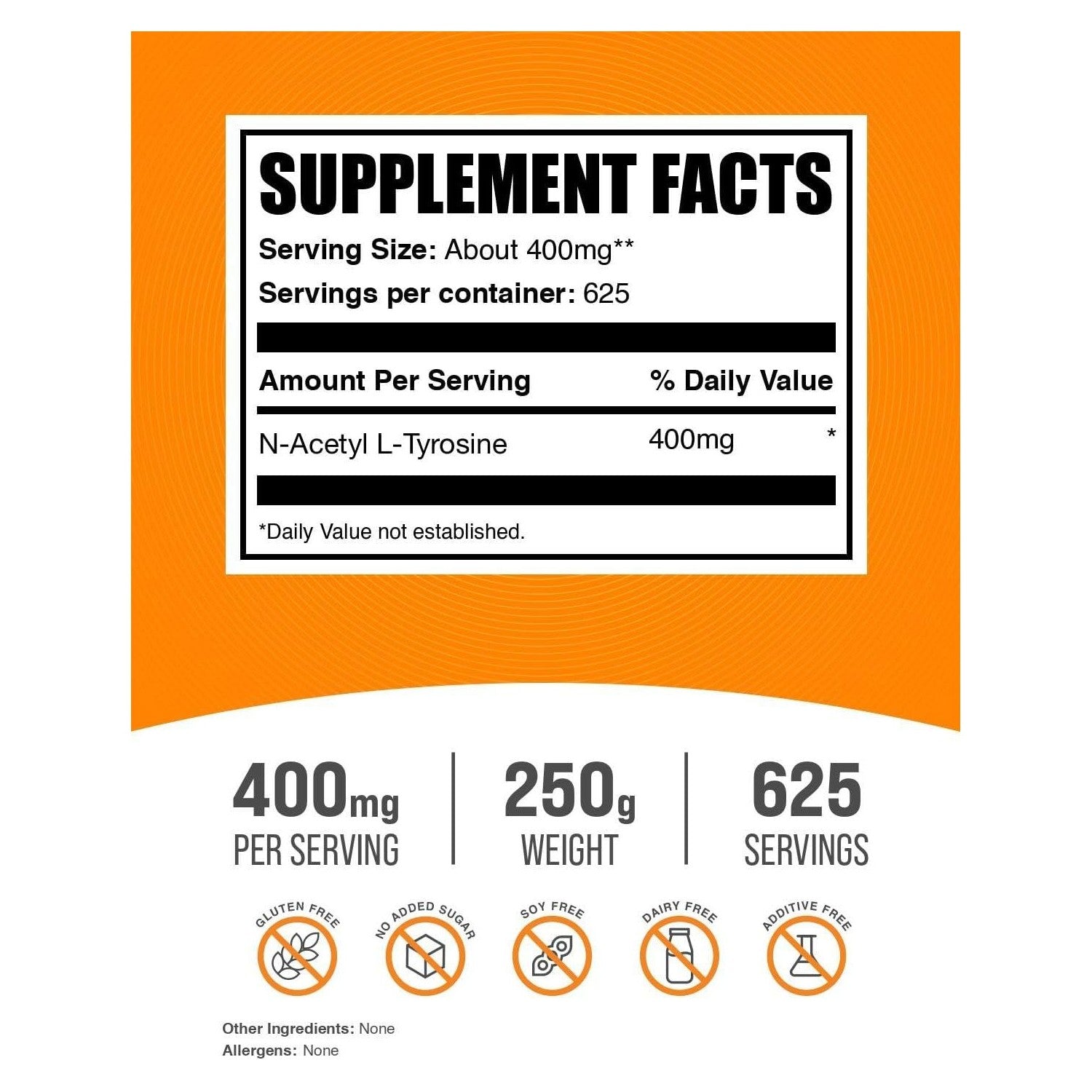 Buy now BulkSupplements.com N-Acetyl L-Tyrosine Powder -Tyrosine Supplement, NALT Powder, Amino Acid Supplement - Unflavored & Gluten Free, 400mg per Serving, 250g (8.8 oz) (Pack of 1) at indiglob india
