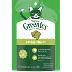 Buy now Greenies Feline Veterinarian-Recommended Adult Natural Dental Cat Treats, Catnip Flavor, 21 oz. Tub at indiglob india