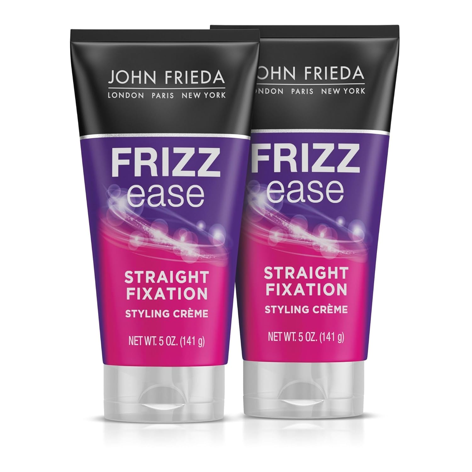 Buy now John Frieda Frizz Ease Straight Fixation Styling Crème, Straightens Frizzy Hair with Milk Protein & Almond Oil, Sleek & Frizz-Free, with ThermaGuard Heat Protection Against Damage, 5 Oz 5 Ounce (Pack of 2) at indiglob india