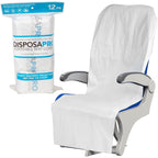 Buy now Disposable Airplane and Public Seat Covers (12 pack) - Individually Wrapped Travel Ready Protector Covers seats in Planes, Restaurants, Public Transportation, and More! - Fits Snugly Over ANY Seat Default at indiglob india
