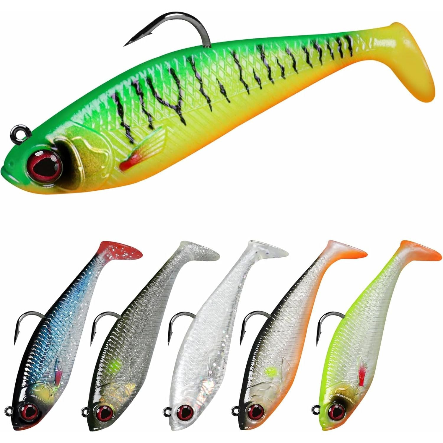 Buy now TRUSCEND Pre-rigged Fishing Jig Lures for Freshwater and Saltwater, Innovative Super Durable TPE Bass Lures, Lifelike Shrimp Crayfish Swimbait, Weedless Lure for Crappie Trout Walleye, Keep Separately C1-3.5"-0.77oz at indiglob india