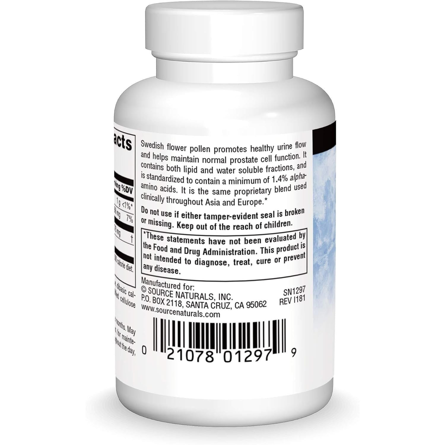 Buy now Source Naturals Swedish Flower Pollen Supports Prostate Function and Healthy Urine Flow* - 90 Tablets at indiglob india