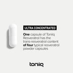 Toniiq Ultra High Potency Third-Party Tested Trans Resveratrol 1000mg