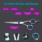 Buy now Stainless Steel Hair Cutting Scissors 6.5 Inch Hairdressing Razor Shears Professional Salon Barber Haircut Scissors, One Comb Included, Home Use for Man Woman Adults Kids Babies at indiglob india