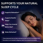 ZAYMAN Melatonin Free Sleep Gummies, Natural Sleep Aid for Adults, 60 Count