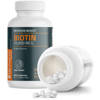 Bronson Biotin 10,000mcg Hair Skin and Nails Vitamins, 150 Tablets | Vegetarian Beauty Support, Non-GMO, Gluten-Free, Soy-Free, Supports Healthy Hair, Skin and Nails