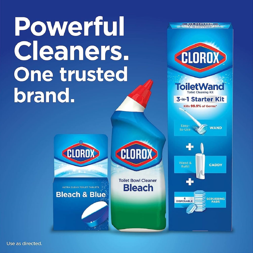 Buy now Clorox ToiletWand Disinfecting Refills, Rainforest Rush, Dorm Room Essentials, 30 Ct at indiglob india