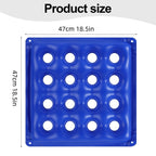 2-Pack Inflatable Seat Cushions, Pressure Relief Waffle Cushion, Ideal for Long Sitting, Office Chairs, Car Seats, Wheelchair Cushions, Comes with 2 Air Pumps, Portable and Comfortable