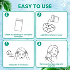 3 Pack Shampoo Caps No Rinse, Waterless Hair Washing Shower Cap