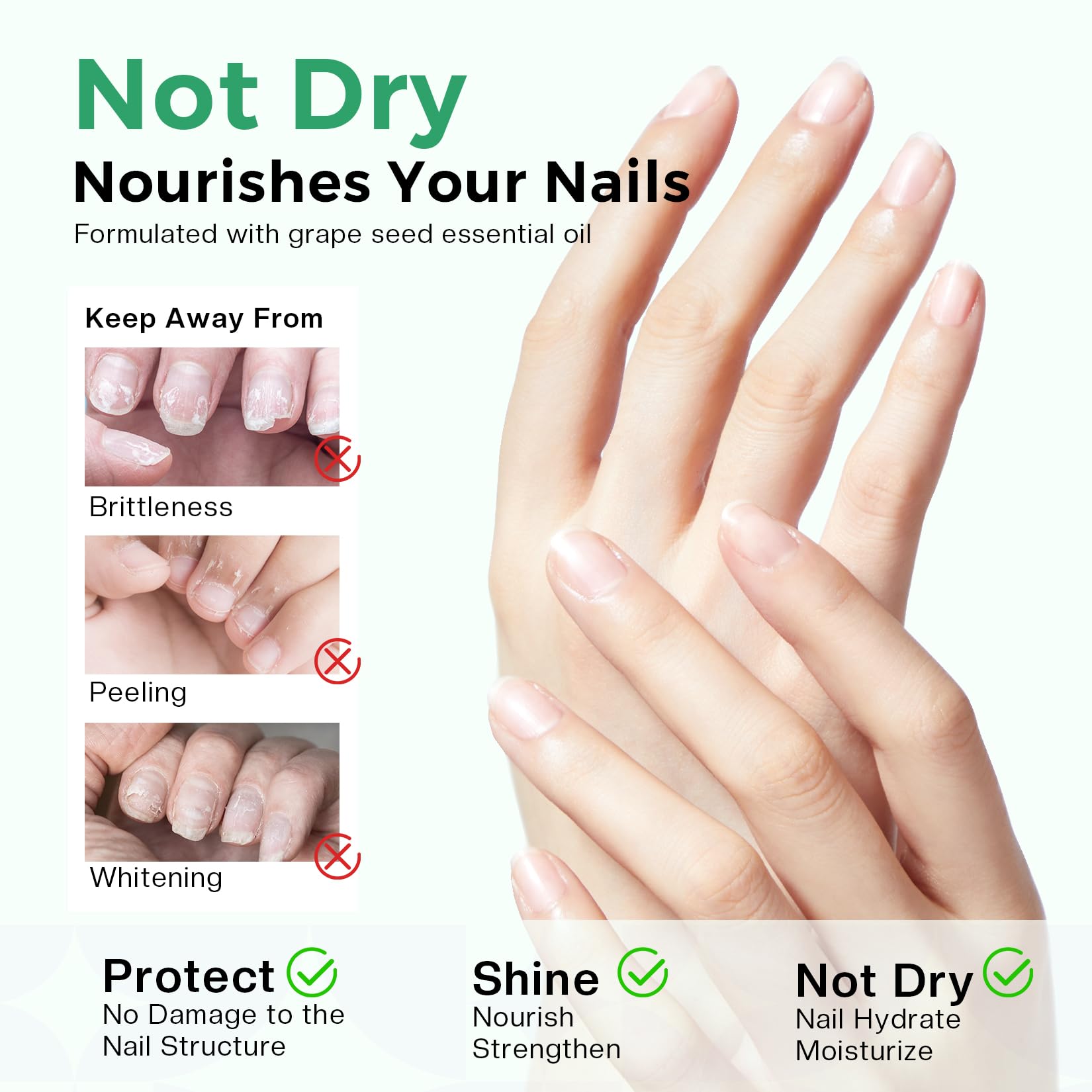 Glamonade Acetone Nail Polish Remover: Gel Polish Remover for Removal of Quick Dry Nail Polish/Gel Polish/Glitter Polish/Nail Tips | Aloe Vera Scent with Easy Push-Down Pump(6.34 Fl Oz)