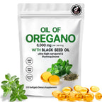 Oil of Oregano with Black Seed Oil, 2-in-1 Capsules, 300 Softgels