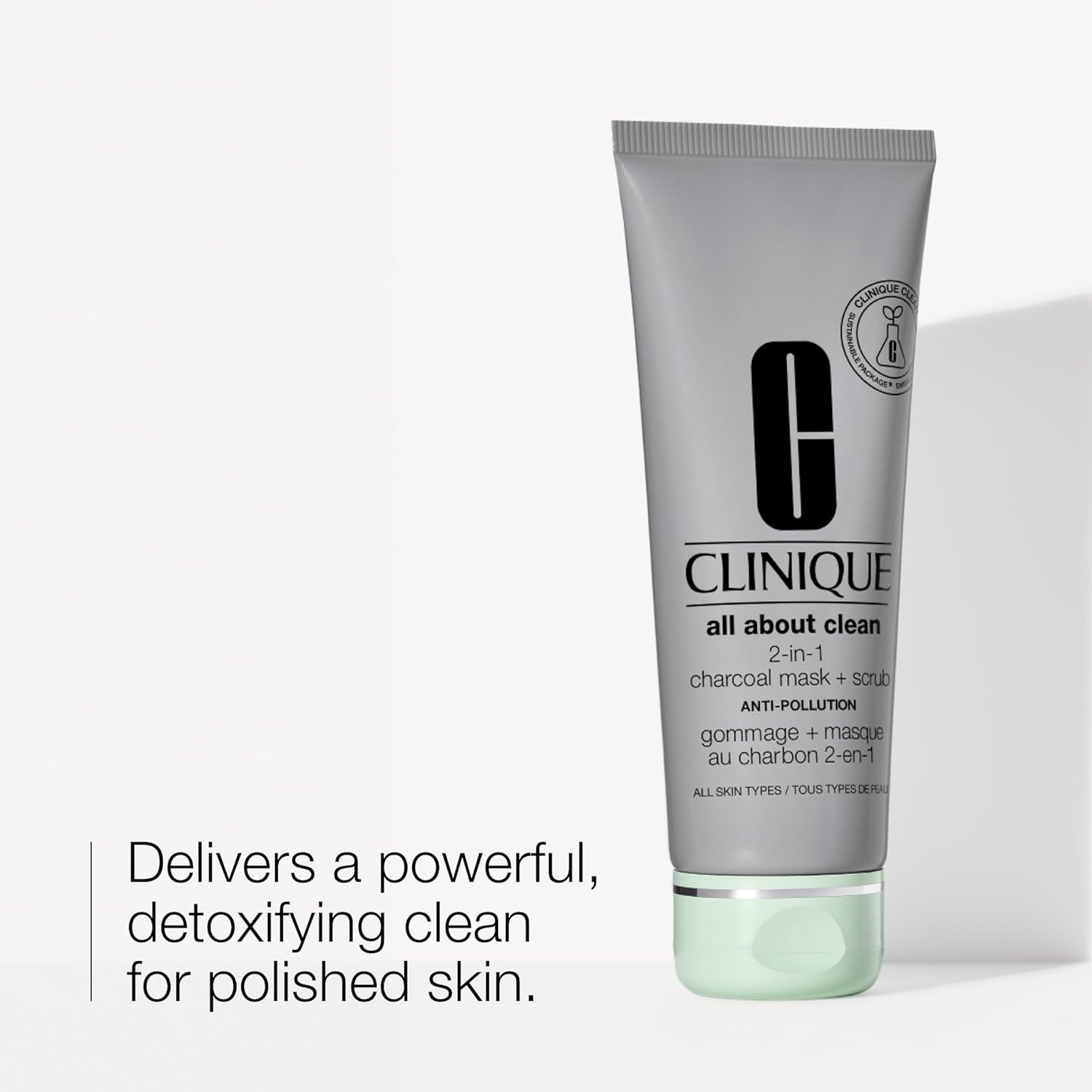 Buy now Clinique All About Clean 2-in-1 Charcoal Mask Scrub 3.4 oz at indiglob india