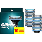Gillette Mach3 Razor Refills for Men, 10 Razor Blade Refills