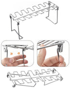 auisea Chicken Leg Rack for Grill 14 Slots - 2 Pcs Set for Smoker Oven BBQ