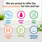 CANLIST Probiotics 120 Billion CFUs 18 Strains, 3 Prebiotics & Digestive Enzymes for Men Women,Digestive & Immune Support,Shelf Stable Non-GMO 60 Capsules