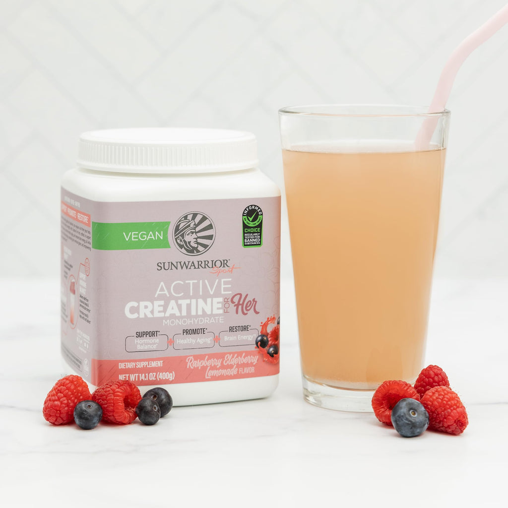 Creatine Supplement for Women Monohydrate Powder Raspberry Lemonade