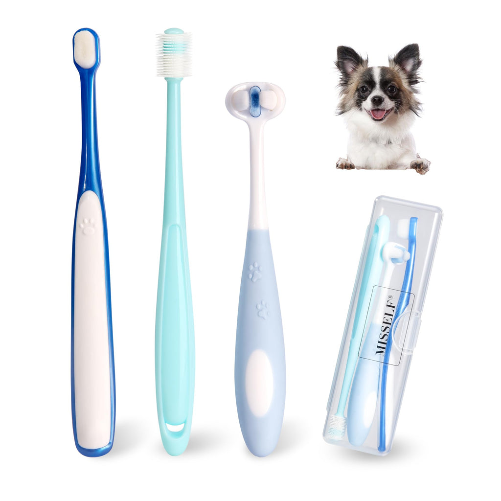 Ultra Soft Nano Dog Toothbrush Kit for Small Breed Pet 3 Styles
