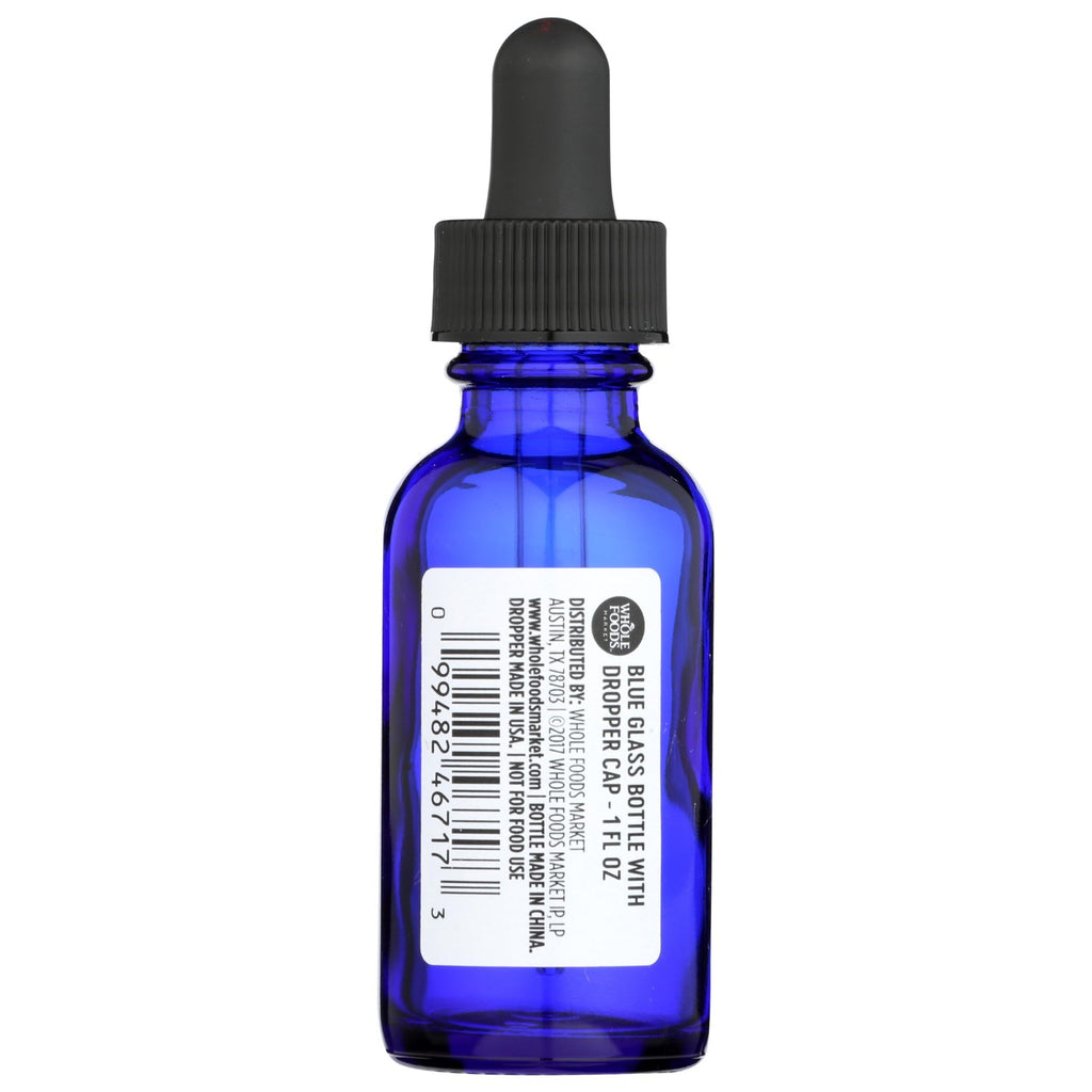 Whole Foods Market, Blue Glass Bottle with Dropper Cap, 1 Fl Oz