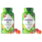 Vitafusion Vitamin D3 Gummies | 50 mcg | 150 Gummy Vitamins | for Adult Women and Men | Berry & Peach Flavor | Gluten-Free Bone and Immune Supplement
