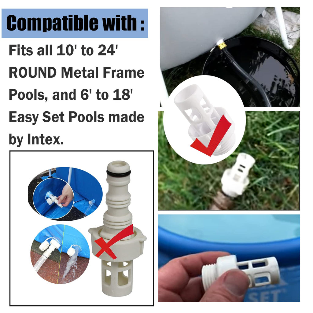 10184 Intex Hose Drain Plug Connector Replacement Intex Round Swimming Pool