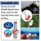 10184 Intex Hose Drain Plug Connector Replacement Intex Round Swimming Pool