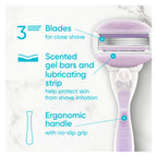 Gillette Venus ComfortGlide Freesia Women's Razor - 1 handle + 2 refills