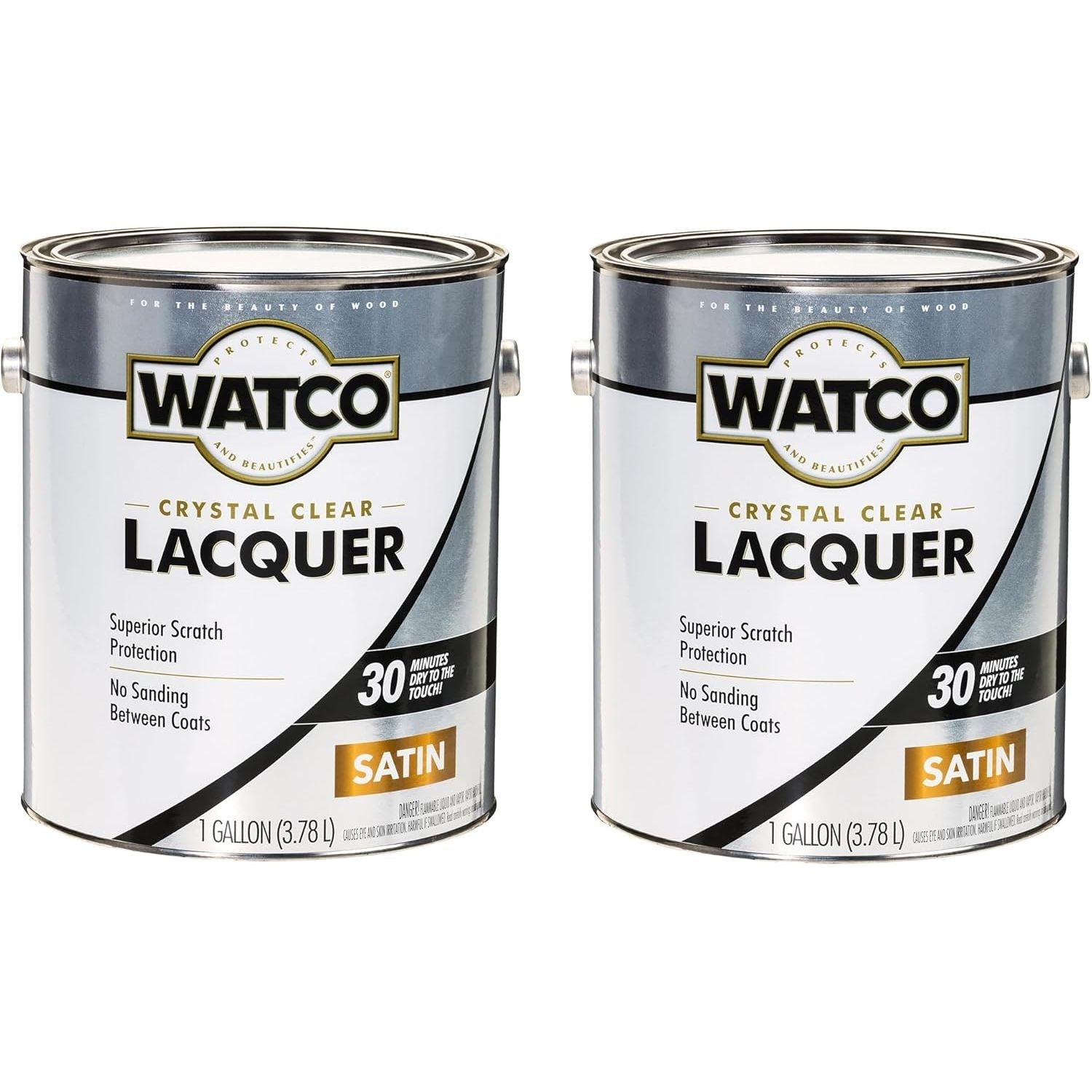 Buy now Watco 63141 Lacquer Clear Wood Finish, Quart, Semi-Gloss Clear Gallon (Pack of 2) Satin Clear Brush at indiglob india