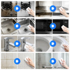 Magic Sponge - Heavy Duty Melamine Cleaning Sponge for Kitchen, Bathroom, Wall, Furniture - Non Scratch Multi Surface Cleaner (Milky White, 10 Pack 3.93“x2.36”x0.37)