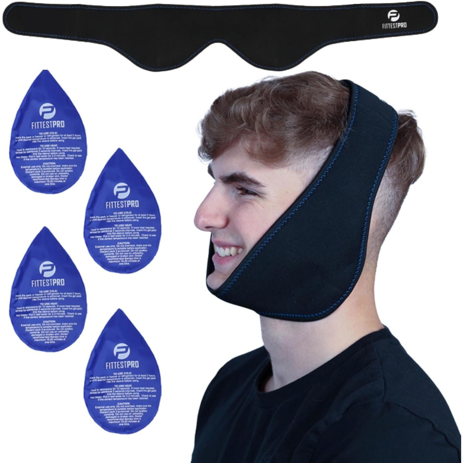 Buy now Shin Splint Ice Packs, HSA and FSA Eligible Reusable Hot and Cold Therapy Wrap | Leg or Calf Pain Relief | Advanced Soft Gel Technology | Freezable and Microwavable | Running Injuries & Recovery Jaw at indiglob india